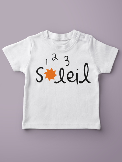 T-shirt 1 2 3 Soleil
