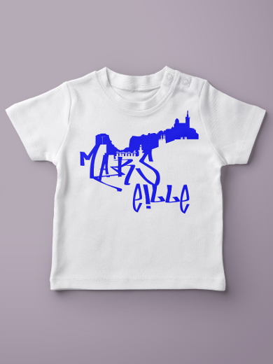 T-shirt Skyline de Marseille